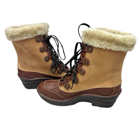 NWOB Bionica Leather Rosemount Waterproof Shearling Lined Winter Snow Boots - Picture 7 of 11